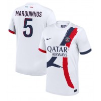 Paris Saint-Germain Marquinhos #5 Vonkajší futbalový dres 2024-25 Krátky Rukáv